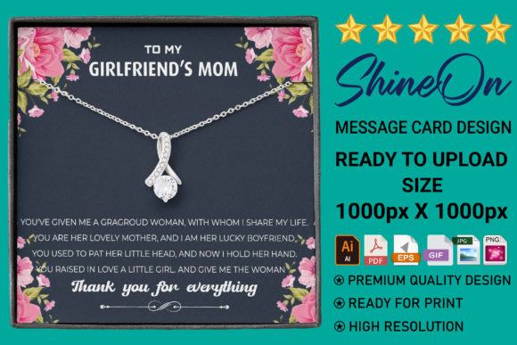 Download To MY GIRLFRIEND’S MOM MESSAGE CARD - Premium Bundle