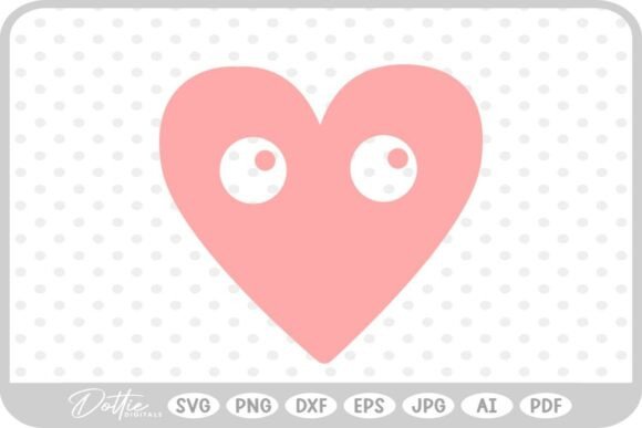 Download Heart with Eyes SVG PNG DXF - Heart with eyes svg png Collection